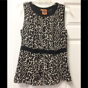 Gorgeous Tory Burch silk animal print blouse!